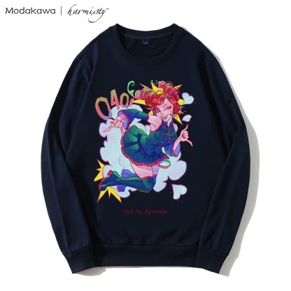 MODAKAWA X karmisty Sweatshirt mit Rundkragen und Dopamine Girl-Print - Black - 5XL - image 2