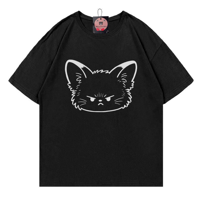 Modakawa T-Shirt mit Fuchs-Print - Black - 5XL - image 3