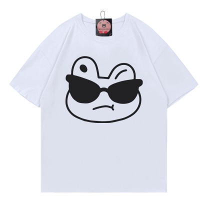Modakawa T-Shirt mit Froschprint - White - 5XL - image 3