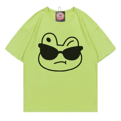 Modakawa T-Shirt mit Froschprint - Green - 5XL - image 1