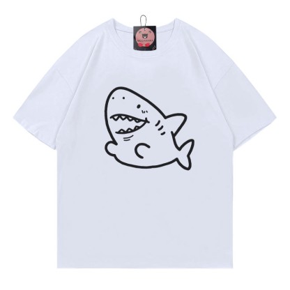 Modakawa T-Shirt mit Hai-Print - White - 5XL - image 3