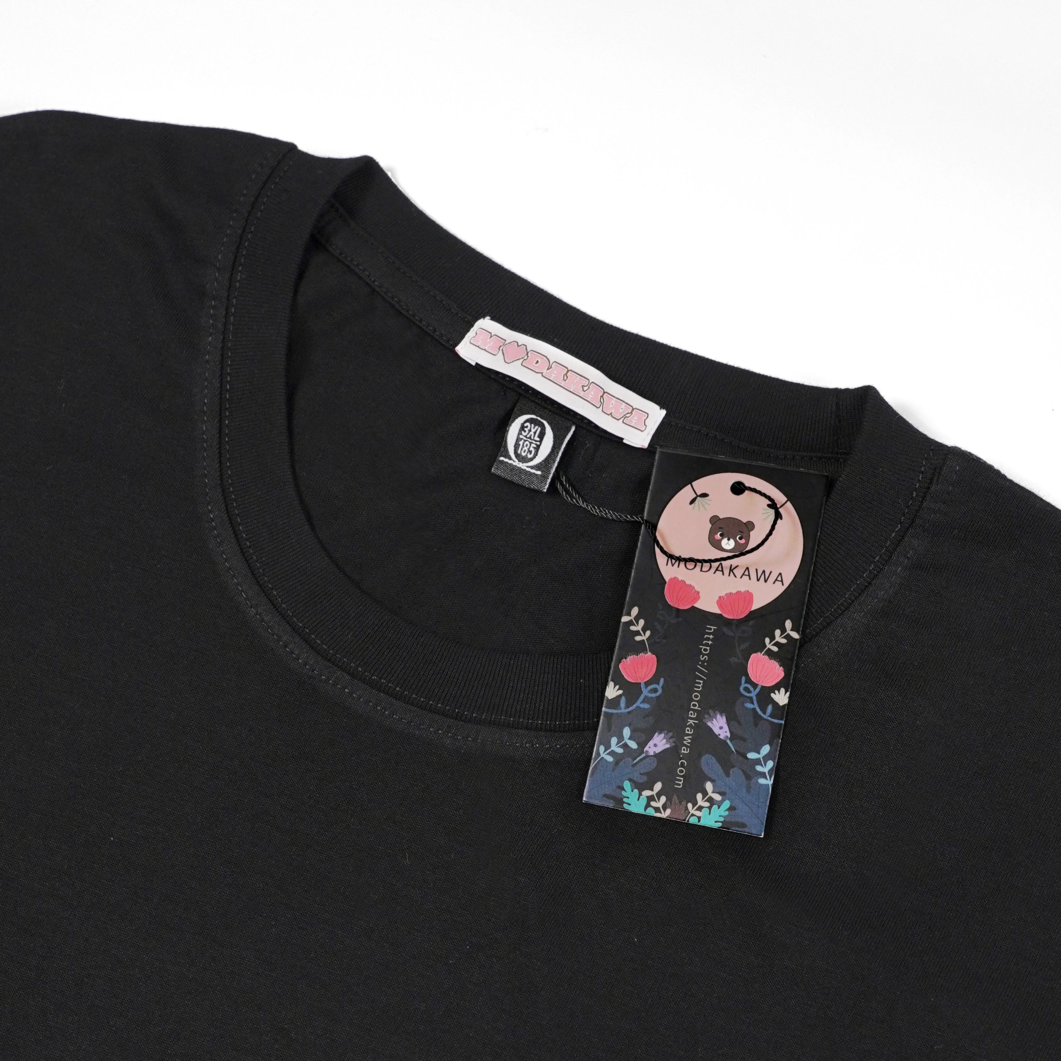 Modakawa T-Shirt mit gotischem Spinnenbuchstaben-Print, 100 % Baumwolle - image 5