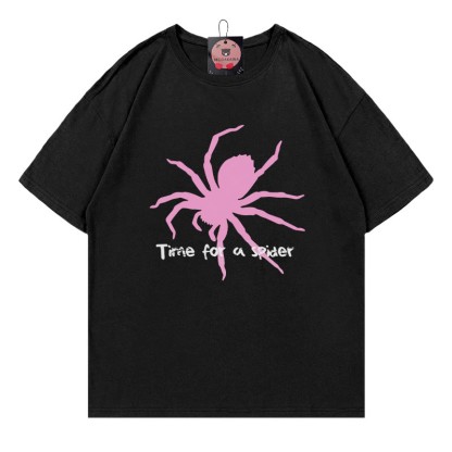 ZEIT FÜR EINE SPINNE Spinnenprint T-Shirt aus 100 % Baumwolle von Modakawa - Black - 5XL - image 1