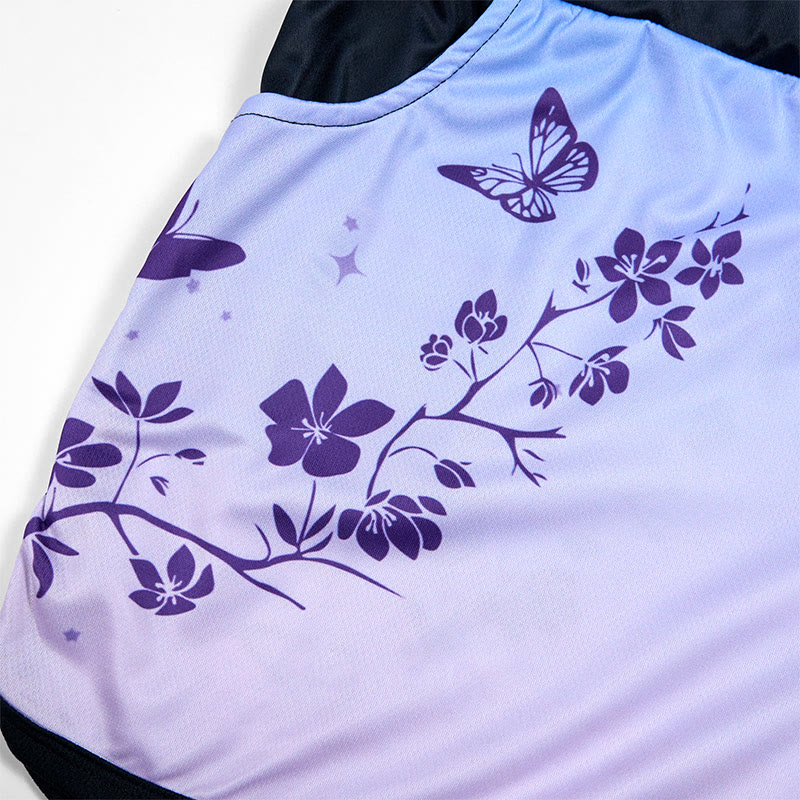 Modakawa Shorts mit Farbverlauf und Schmetterlings-/Blattprint - image 2