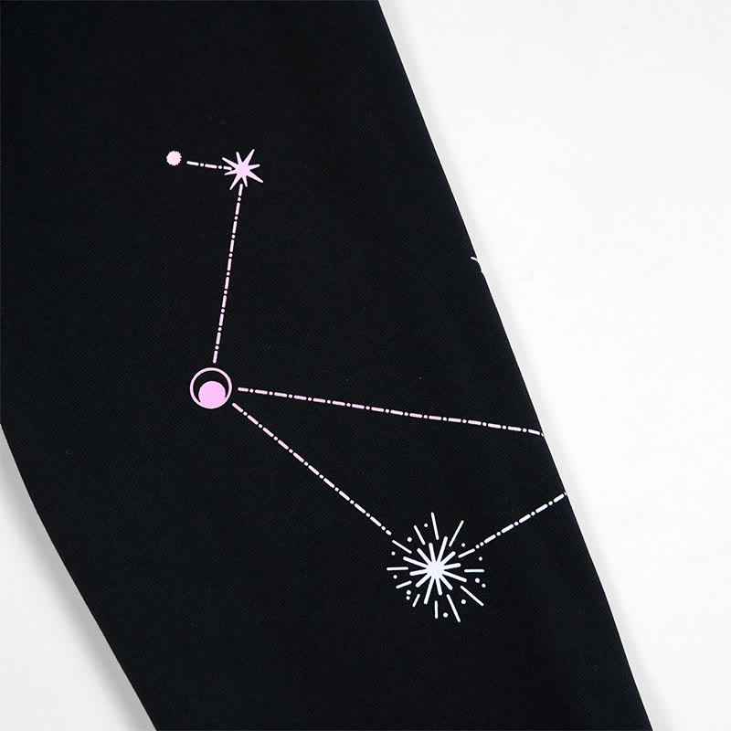 Modakawa Sweatshirt mit Rundhalsausschnitt und Sonnen- und Schmetterlings-Print - image 9