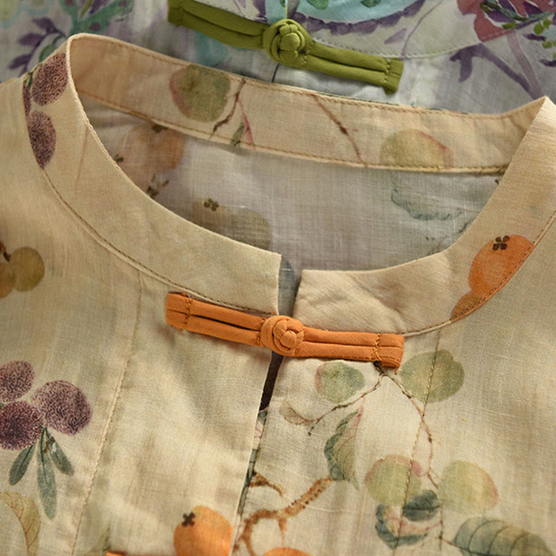 Vintage Langarmshirt mit Fruchtschnalle - image 4