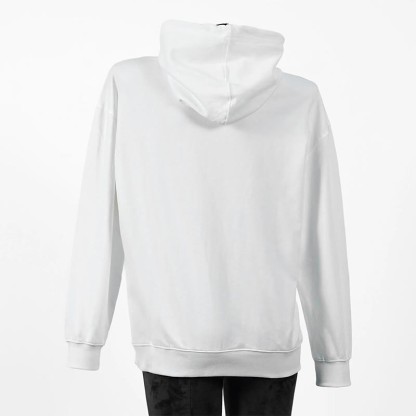 Baumwoll-Hoodie mit rotem Panda-Buchstabenprint und Seitentaschen - image 3