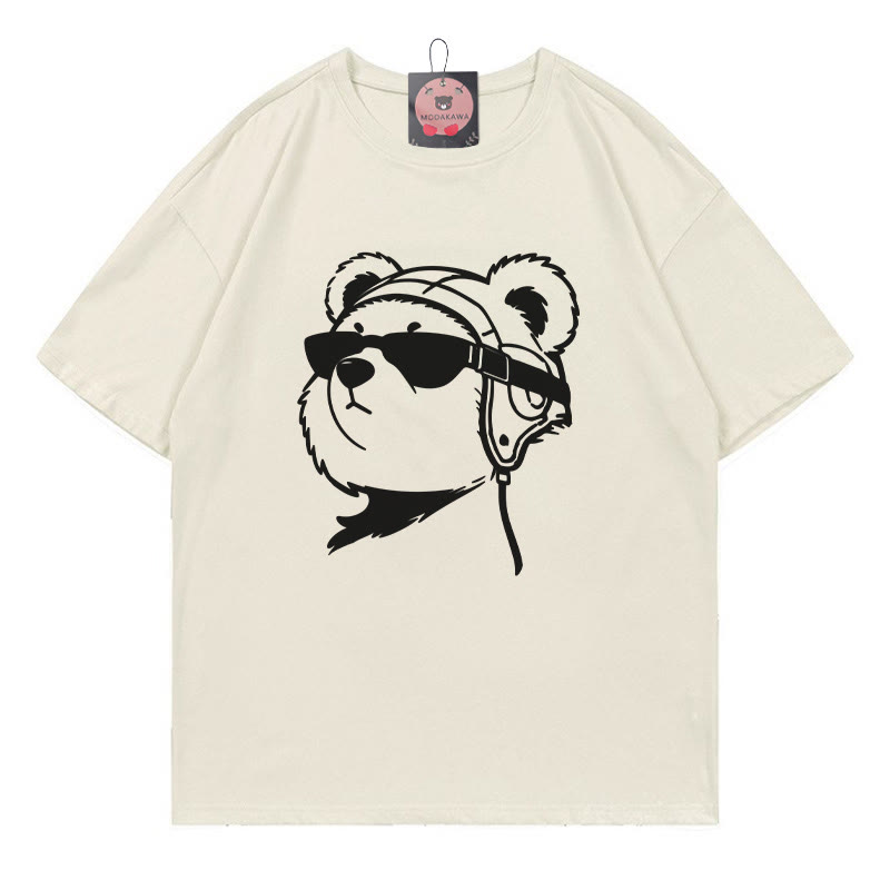 Sonnenbrille Bärenprint T-Shirt - Beige - 5XL - image 1