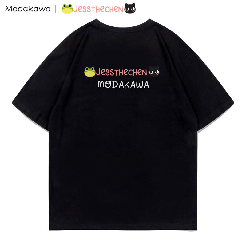 MODAKAWA X jessthechen Frosch-Kätzchen-Print T-Shirt - image 2