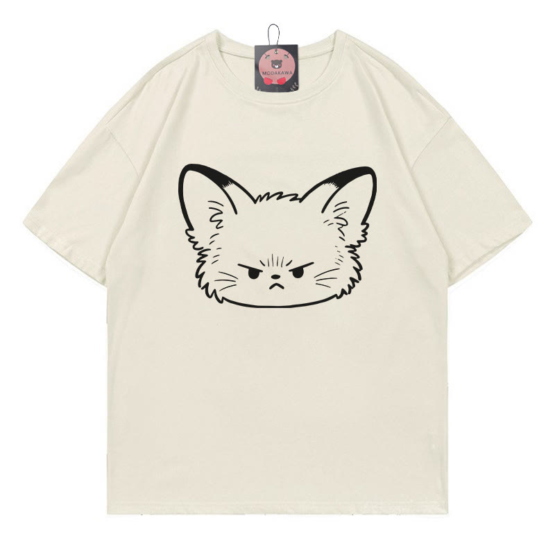 Modakawa T-Shirt mit Fuchs-Print - Beige - 5XL - image 2