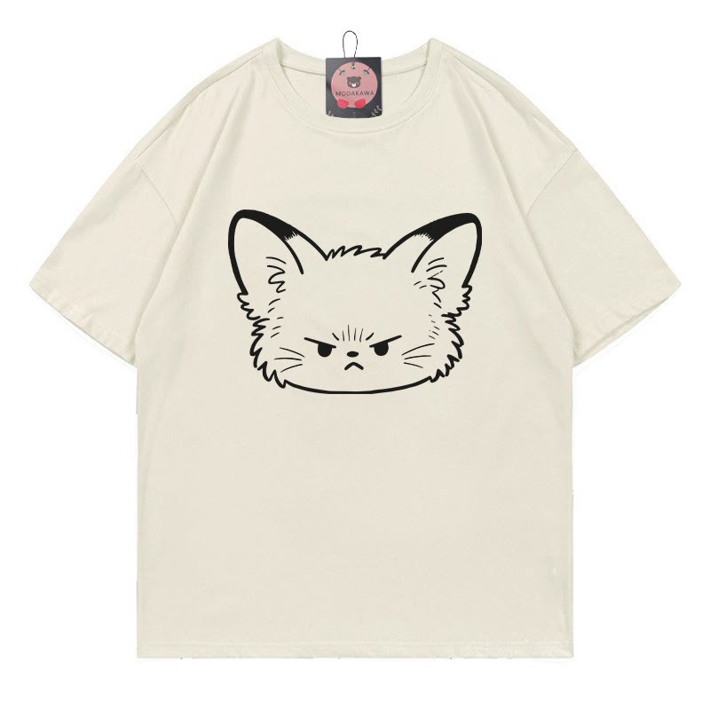 Modakawa T-Shirt mit Fuchs-Print - Beige - 5XL - image 2