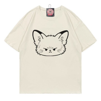 Modakawa T-Shirt mit Fuchs-Print - Beige - 5XL - image 2