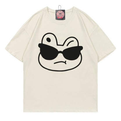 Modakawa T-Shirt mit Froschprint - Beige - 5XL - image 2