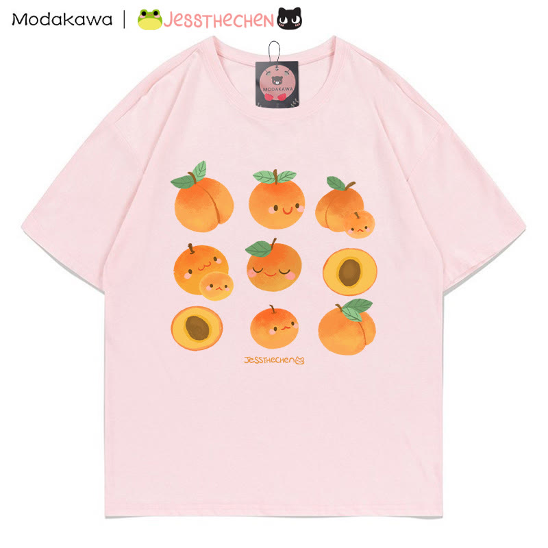 MODAKAWA X jessthechen Aprikosen-Print T-Shirt - Pink - 5XL - image 2
