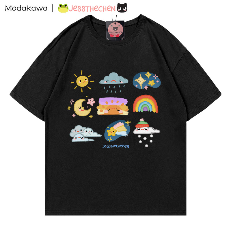 MODAKAWA X jessthechen Wetter-Print T-Shirt - Black - 5XL - image 2