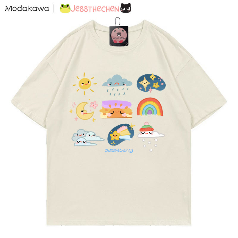 MODAKAWA X jessthechen Wetter-Print T-Shirt - Beige - 5XL - image 1