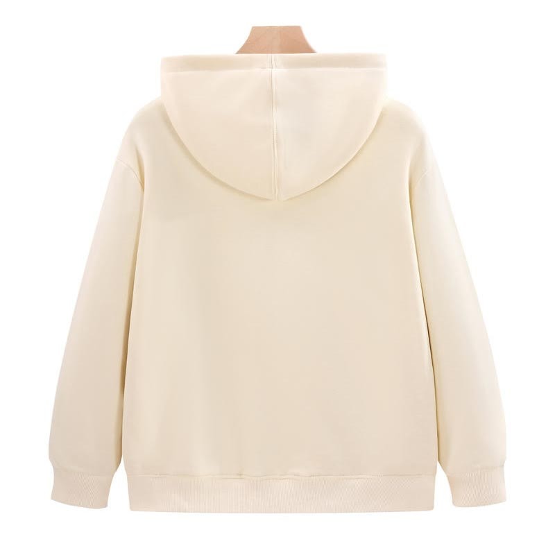 MODAKAWA X popipeko Kapuzenpullover mit Reißverschluss und Welpen-Print - image 3