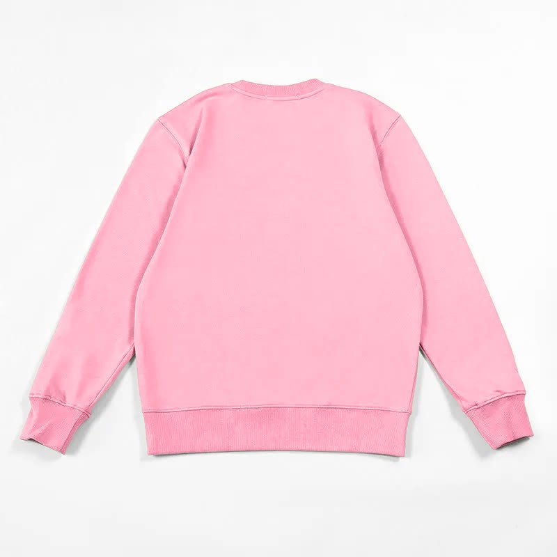 Modakawa Sweatshirt mit Rundhalsausschnitt und Katzenwelpen-Print - image 8