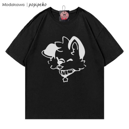 MODAKAWA X popipeko Welpenprint T-Shirt - Black - 5XL - image 4
