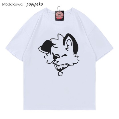 MODAKAWA X popipeko Welpenprint T-Shirt - White - 5XL - image 3