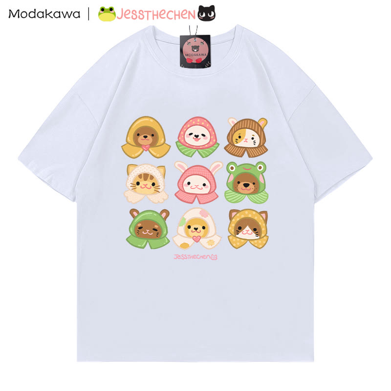 MODAKAWA X jessthechen T-Shirt mit Tiermotiven - White - 5XL - image 1