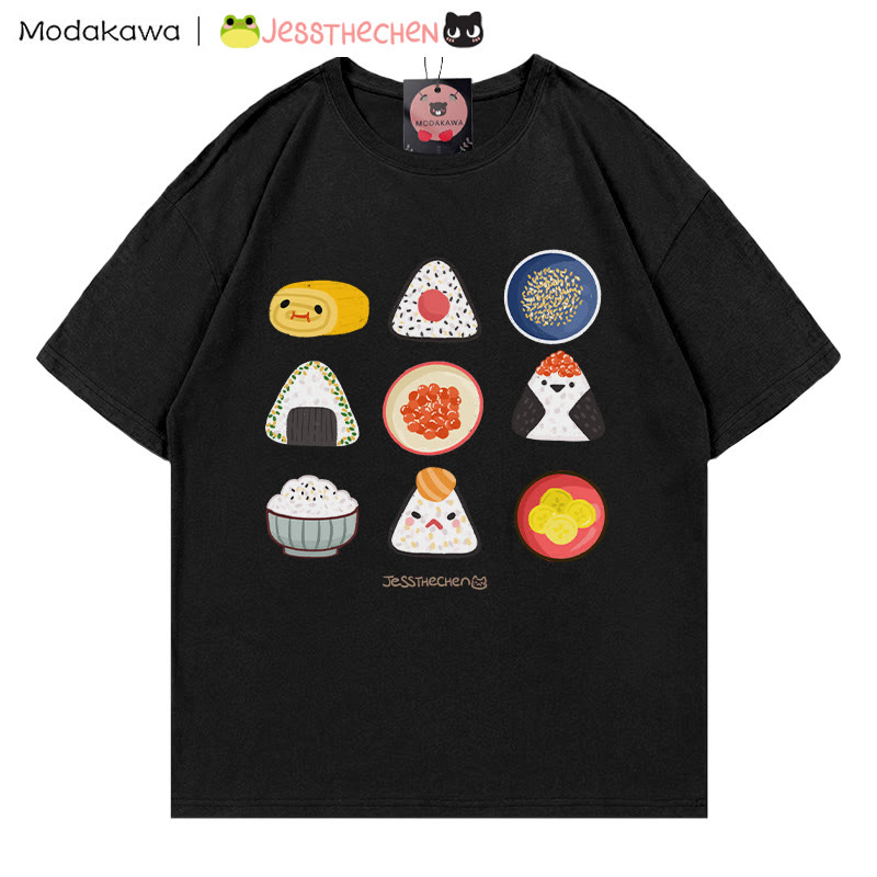 MODAKAWA X jessthechen T-Shirt mit Reisball-Print - Black - 5XL - image 3