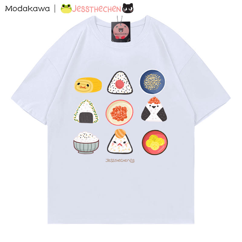MODAKAWA X jessthechen T-Shirt mit Reisball-Print - White - 5XL - image 1