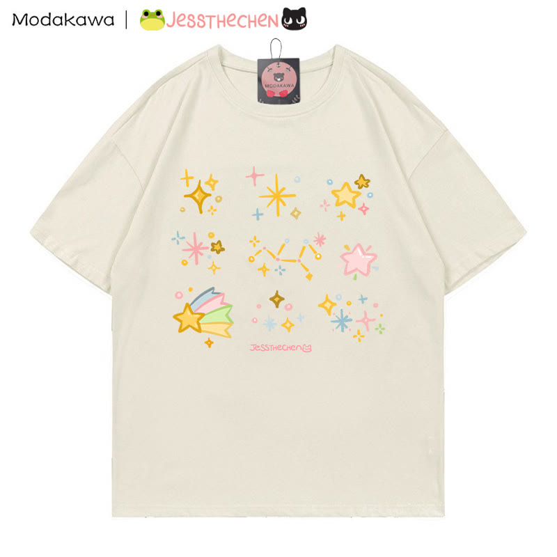 MODAKAWA X jessthechen Sternenprint-T-Shirt - Beige - 5XL - image 2