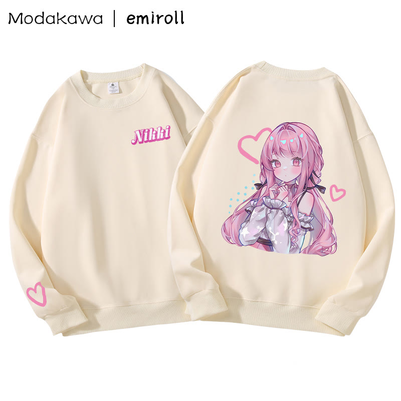 MODAKAWA X emiroll Nikki Print Rundhals-Sweatshirt - image 1