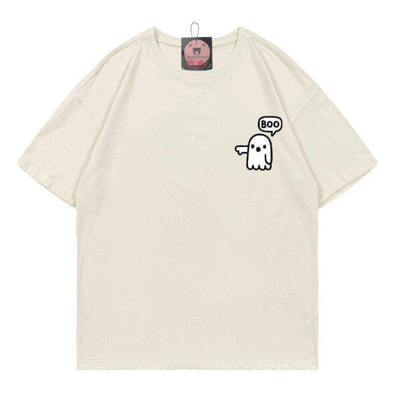 T-Shirt mit Geisterprint - Beige - 5XL - image 2