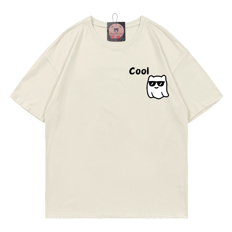 T-Shirt mit Geisterprint - Beige - 5XL - image 2