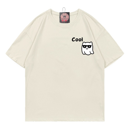 T-Shirt mit Geisterprint - Beige - 5XL - image 2