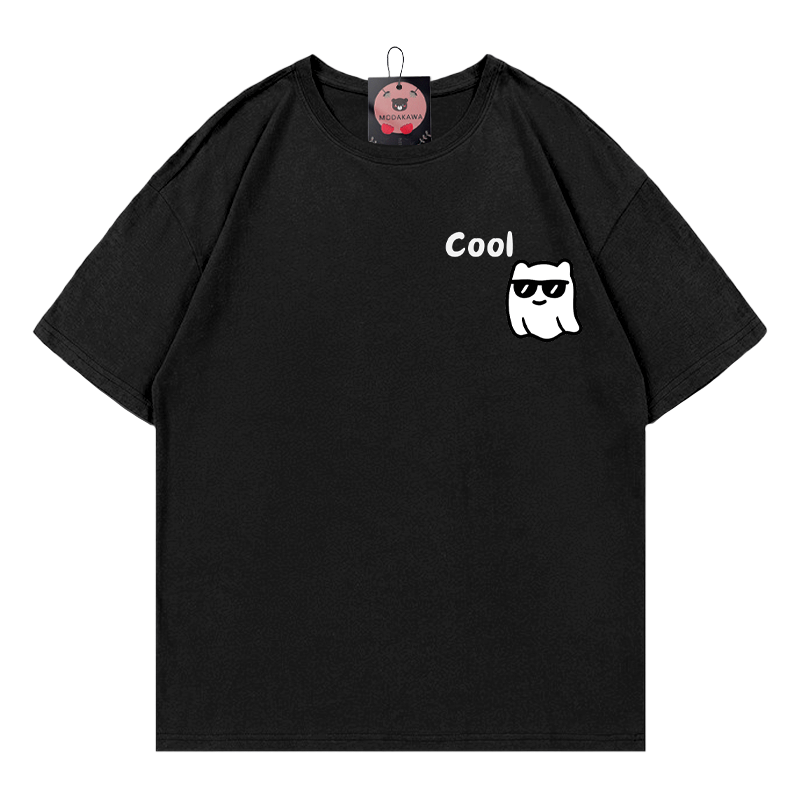 T-Shirt mit Geisterprint - Black - 5XL - image 1