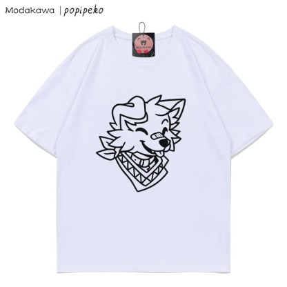 MODAKAWA X popipeko Welpenprint T-Shirt - White - 5XL - image 2