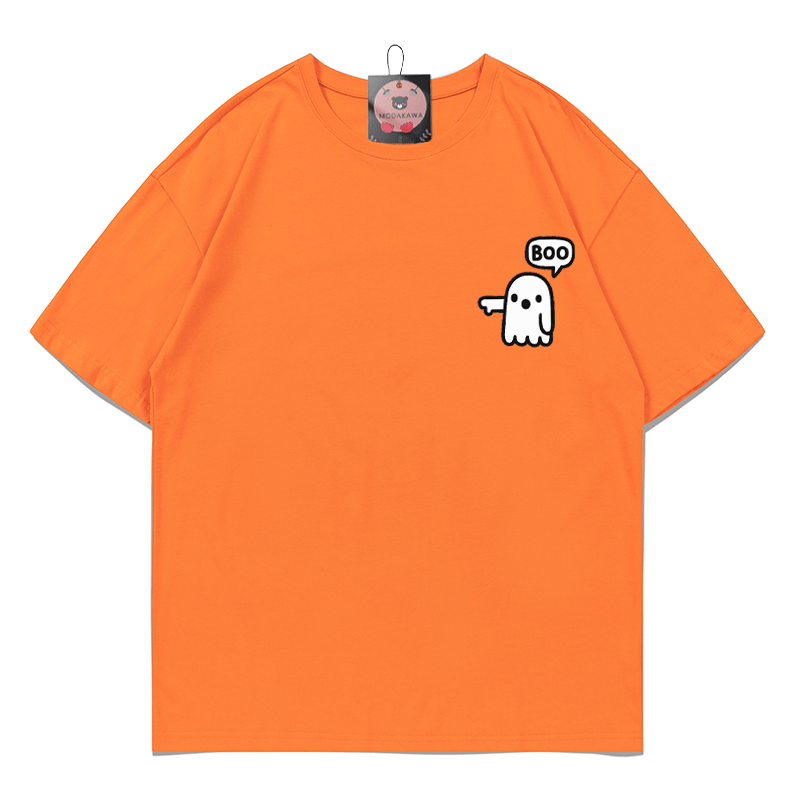 T-Shirt mit Geisterprint - Orange - 5XL - image 3