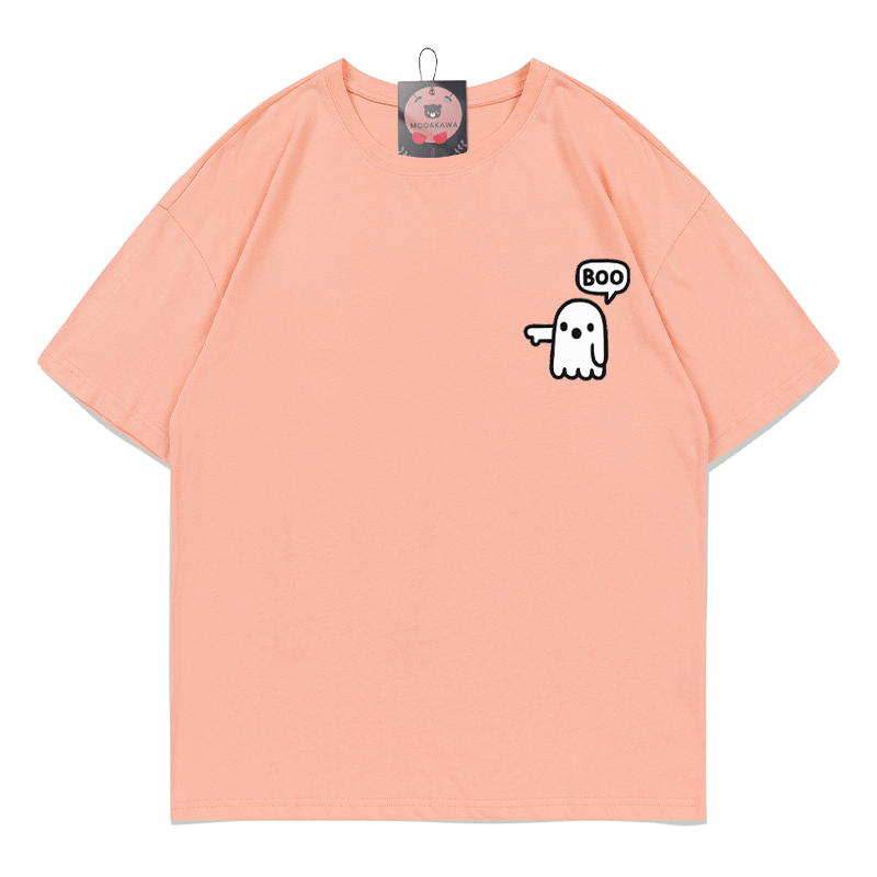 T-Shirt mit Geisterprint - Peach - 5XL - image 4