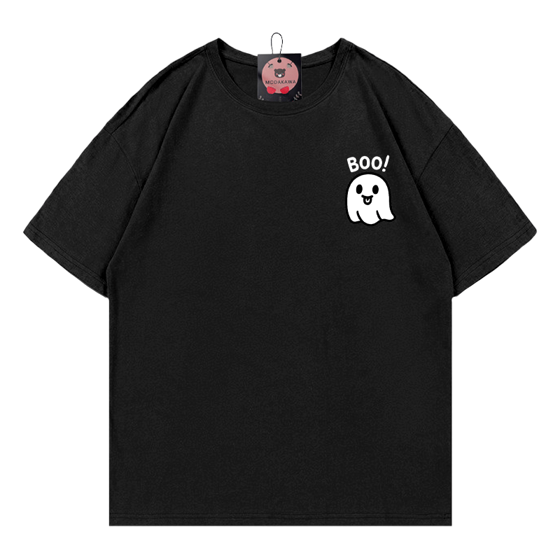 BOO Geister-Print-T-Shirt - Black - 5XL - image 2