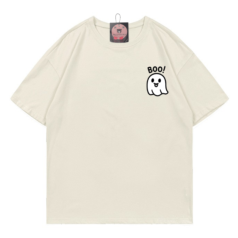 BOO Geister-Print-T-Shirt - Beige - 5XL - image 1