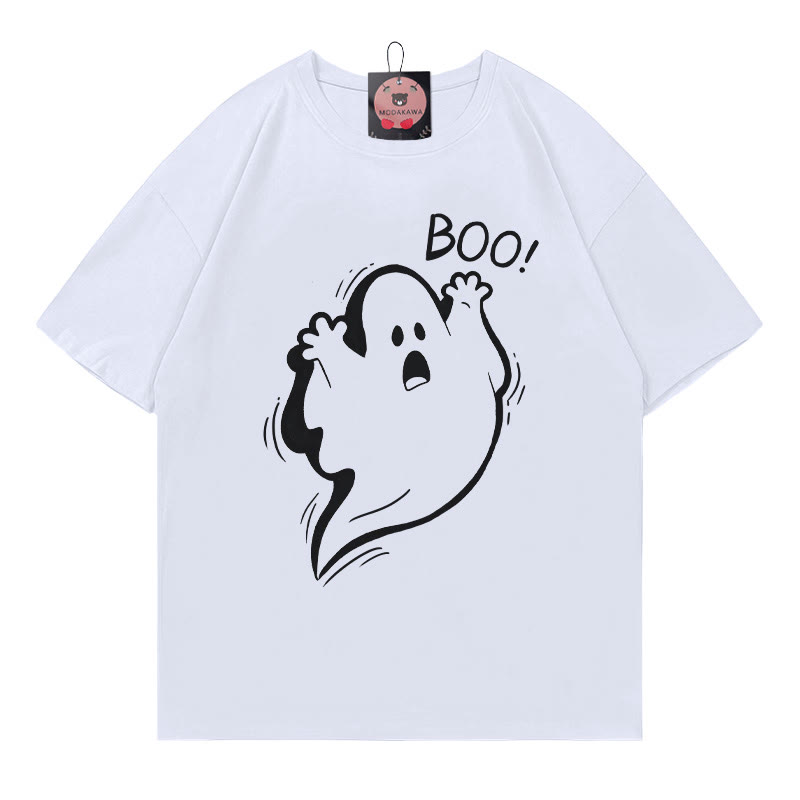 BOO Geister-Print-T-Shirt - White - 5XL - image 2