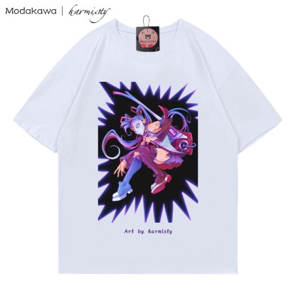 MODAKAWA X karmisty Masked Girl Print T-Shirt - White - 5XL - image 2