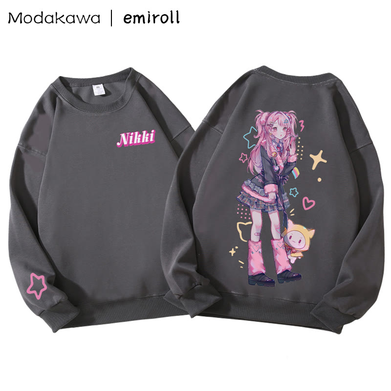 MODAKAWA X emiroll Nikki Print Rundhals-Sweatshirt - image 1