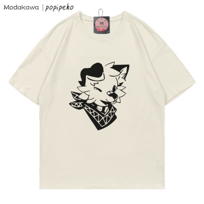 MODAKAWA X popipeko Welpenprint T-Shirt - Beige - 5XL - image 2