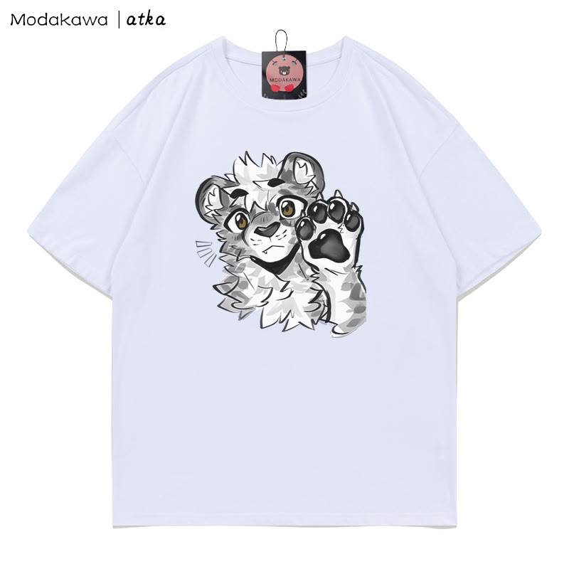 MODAKAWA X atka Tiger Paw Wave Grafik-T-Shirt - White - 5XL - image 2
