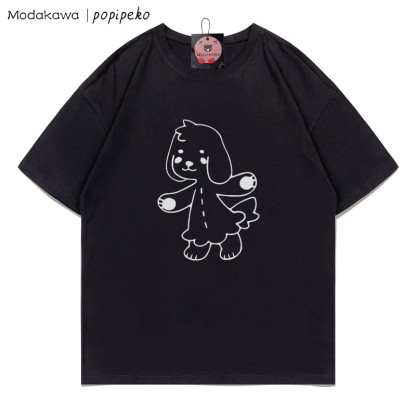 MODAKAWA X popipeko Puppy Pookie Print T-Shirt - Black - 5XL - image 2