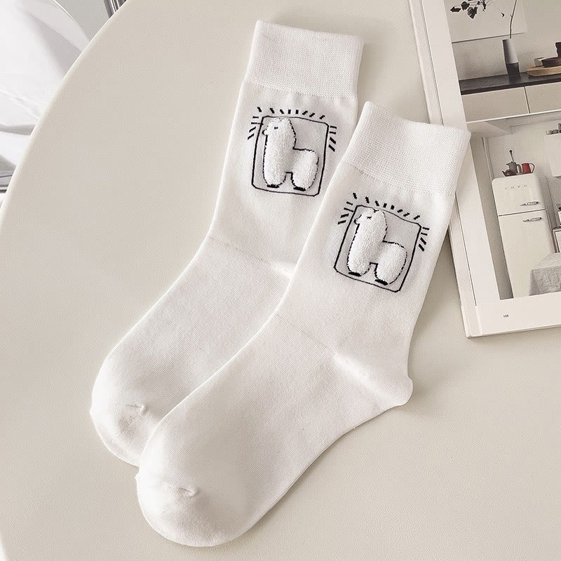 【 Kostenloses Geschenk bei Bestellungen über 80 $】Lamm-Cartoon-Wadensocken - image 3