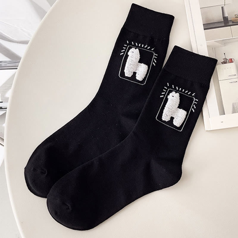 【 Kostenloses Geschenk bei Bestellungen über 80 $】Lamm-Cartoon-Wadensocken - image 4