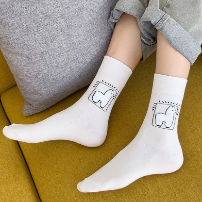 【 Kostenloses Geschenk bei Bestellungen über 80 $】Lamm-Cartoon-Wadensocken - image 2