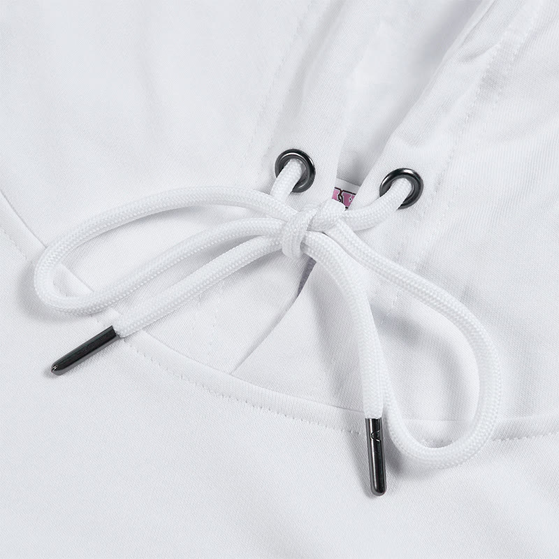 MODAKAWA X popipeko Baumwoll-Hoodie mit Welpenprint und Seitentaschen - image 5
