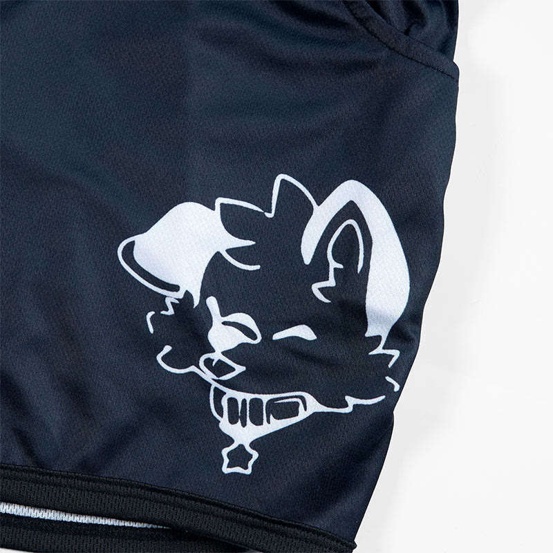 MODAKAWA X popipeko Shorts mit Farbverlauf und Welpenprint - image 4