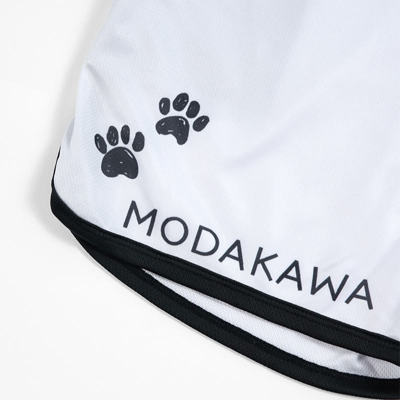 MODAKAWA X popipeko Shorts mit Farbverlauf und Welpenprint - image 2